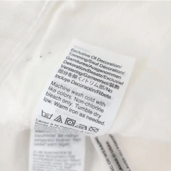 NEW Madewell Rigid Denim A-Line Mini Skirt in Tile White Button Front Edition 26 - Picture 9 of 11